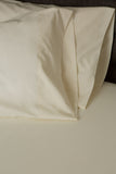 American Made 100% Cool Flow Cotton Memory Foam Fitted Sheet Set - Soft Ivory
