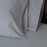 American Made 100% Cool Flow Cotton Memory Foam Fitted Sheet Set - Blue Mist