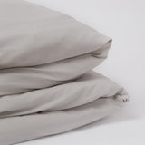 American Made 100% Cool Flow Cotton Duvet Cover - Silver Smoke