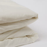 American Made 100% Cool Flow Cotton Duvet Cover - Soft Ivory