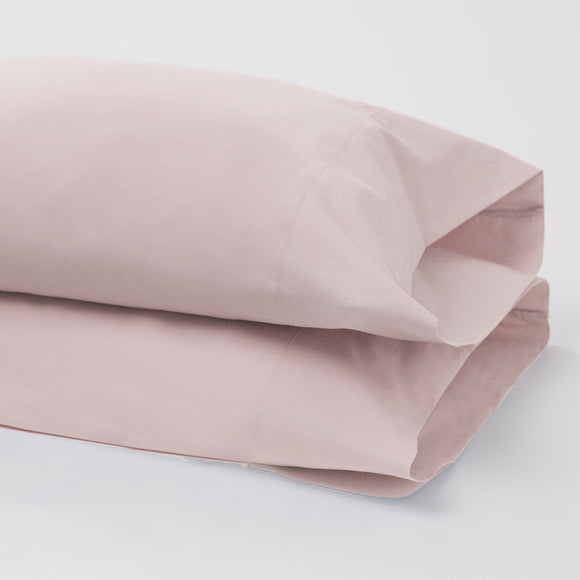 American Made 100% Cool Flow Cotton Pillowcase Pair - Morning Blush