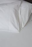 American Made 100% Cool Flow Cotton Memory Foam Fitted Sheet Set - Pure White