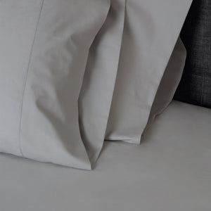American Made 100% Cool Flow Cotton Memory Foam Fitted Sheet Set - Silver Smoke